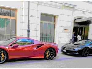 Rød F8 Tributo & Sort 296 GTB